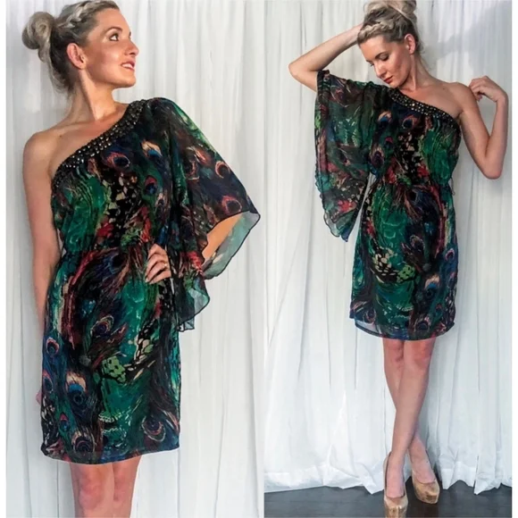 Robe Paon Taille 10 Pour Femme – Coupe Fit & Flare, Style Coloré Et Féminin